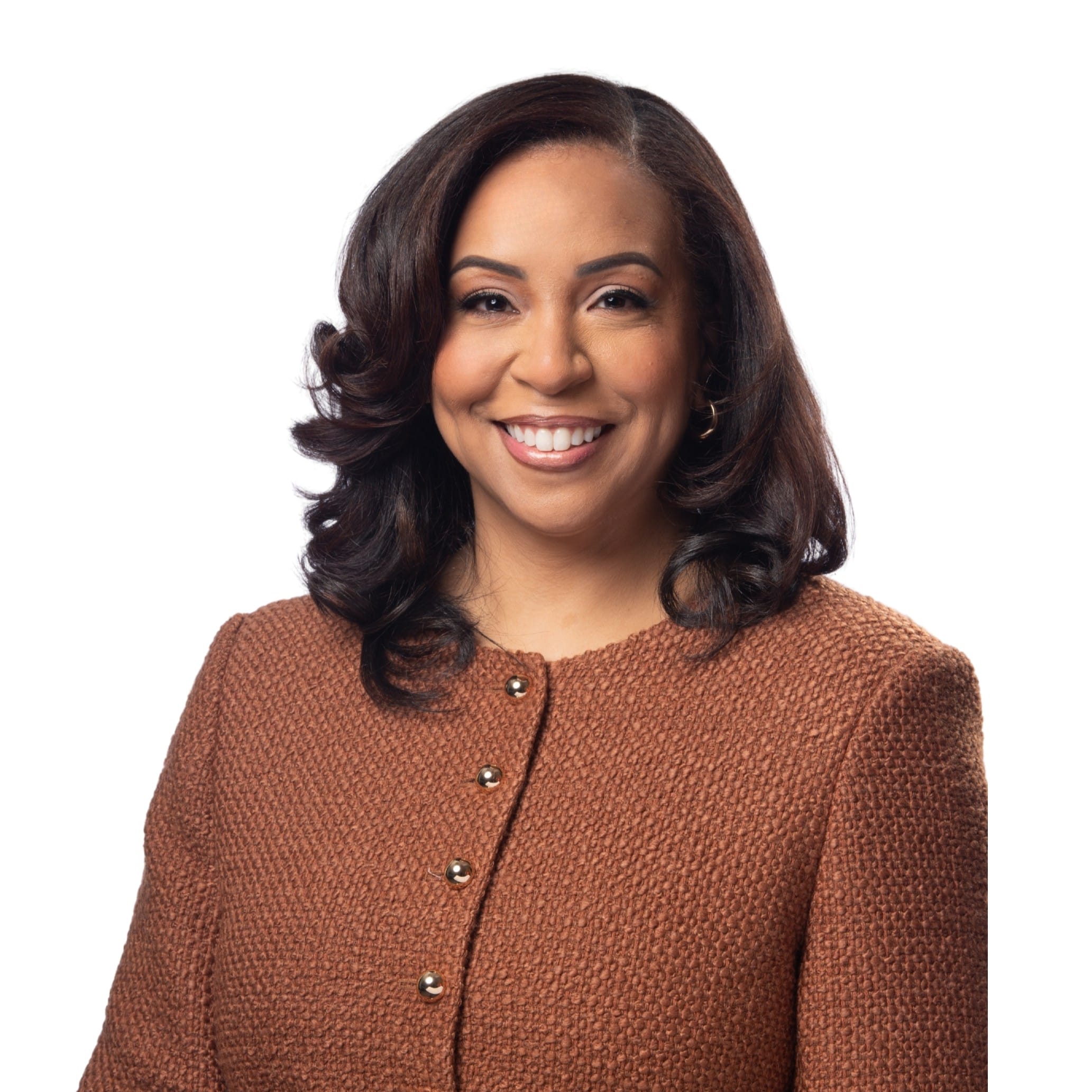 Nicole M Golden Esq photo in brown suit