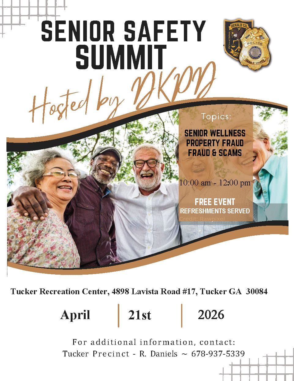 dkpd senior safety summit 2026 berean church